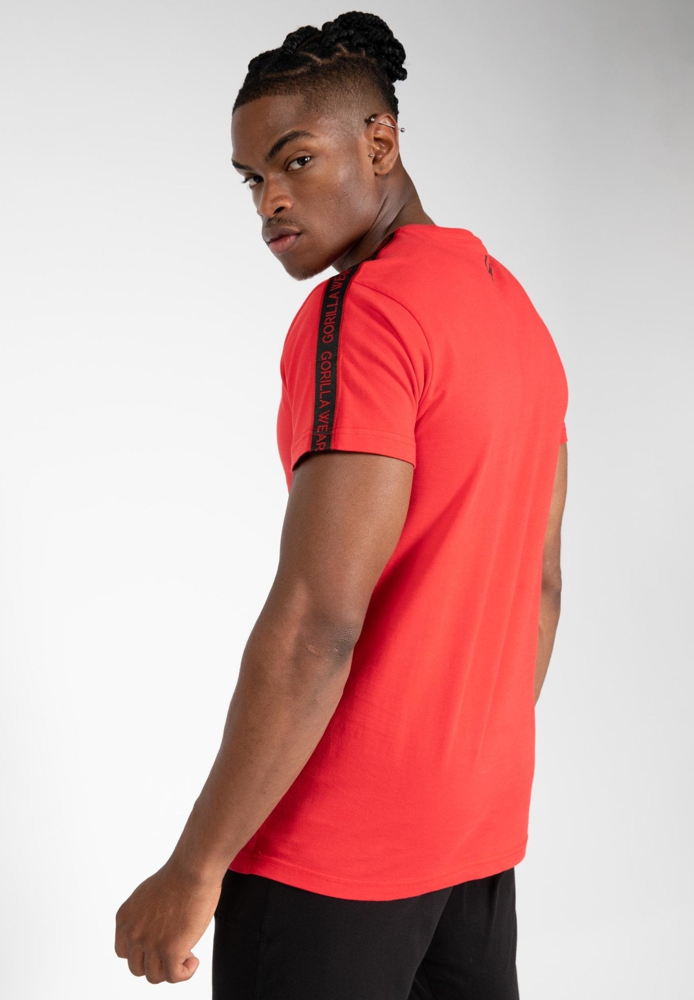 Gorilla Wear Chester T-Shirt - Red-Black - Urban Gym Wear