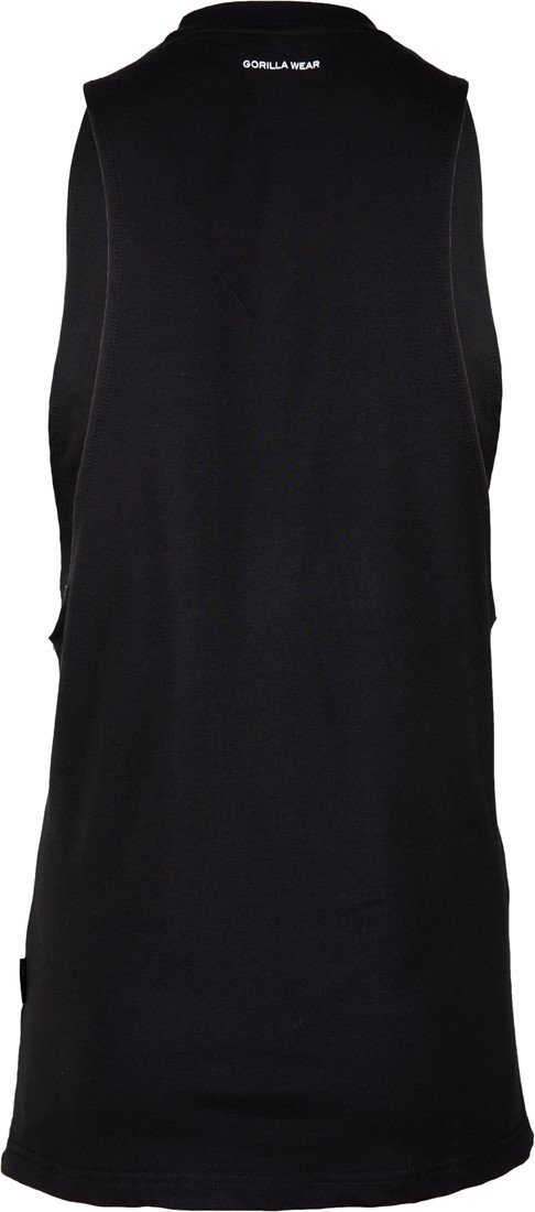 Gorilla Wear Cisco Drop Armhole Tank Top - Black/White - Urban Gym Wear