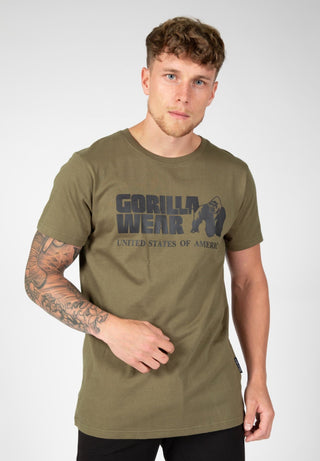 Gorilla Wear Classic T-Shirt - Army Green - Urban Gym Wear