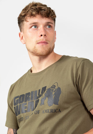 Gorilla Wear Classic T-Shirt - Army Green - Urban Gym Wear