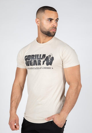 Gorilla Wear Classic T-Shirt - Beige - Urban Gym Wear