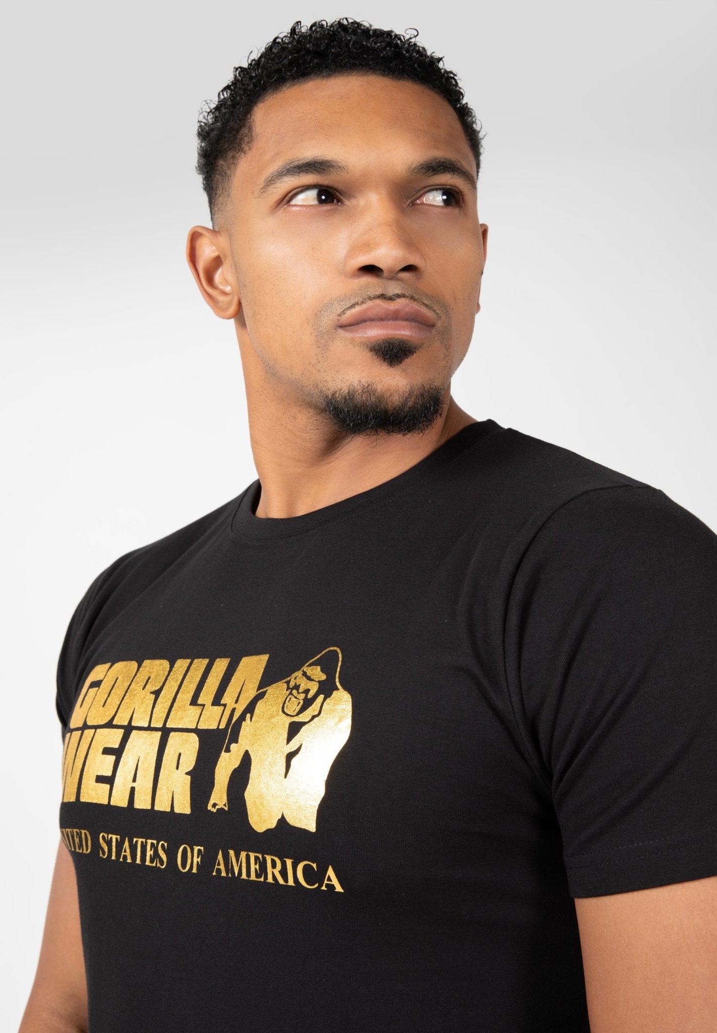 Gorilla Wear Classic T-Shirt - Black/Gold - Urban Gym Wear