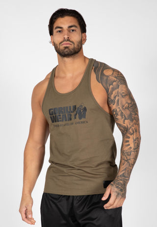 Gorilla Wear Classic Tank Top - Army Green - Urban Gym Wear