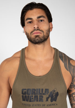 Gorilla Wear Classic Tank Top - Army Green - Urban Gym Wear