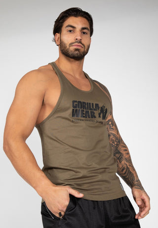 Gorilla Wear Classic Tank Top - Army Green - Urban Gym Wear