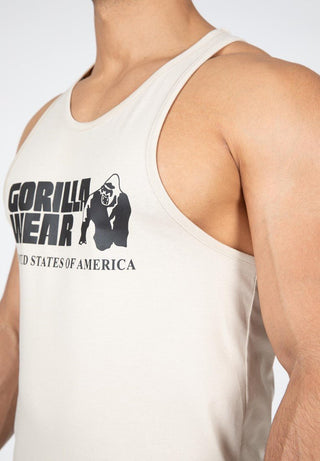 Gorilla Wear Classic Tank Top - Beige - Urban Gym Wear