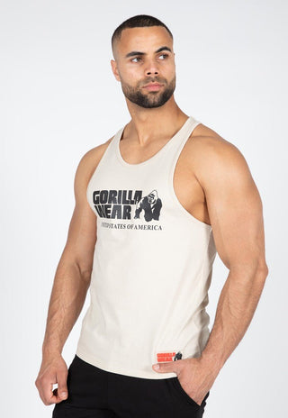 Gorilla Wear Classic Tank Top - Beige - Urban Gym Wear