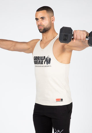 Gorilla Wear Classic Tank Top - Beige - Urban Gym Wear