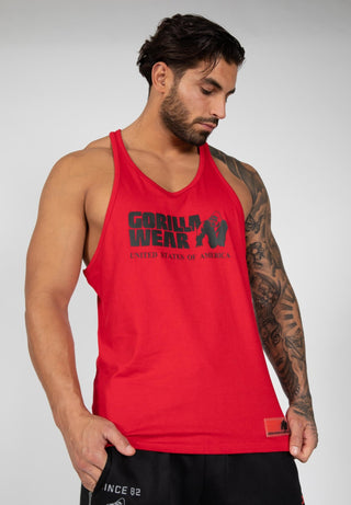 Gorilla Wear Classic Tank Top - Tango Red - Urban Gym Wear