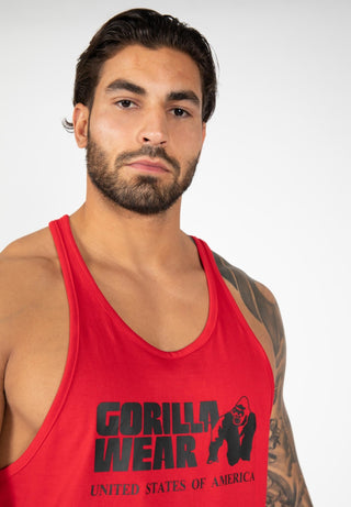 Gorilla Wear Classic Tank Top - Tango Red - Urban Gym Wear