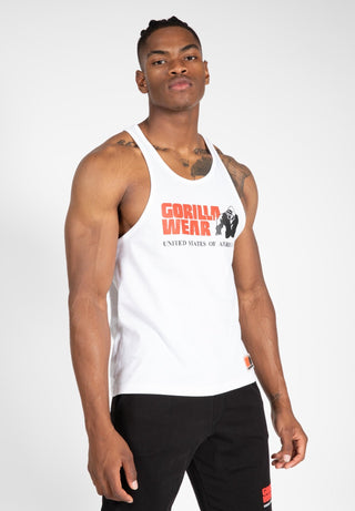 Gorilla Wear Classic Tank Top - White - Urban Gym Wear