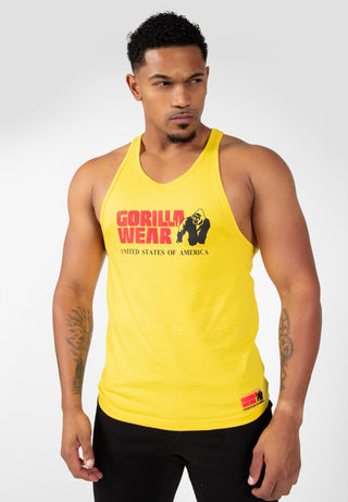 Gorilla Wear Classic Tank Top - Yellow - Urban Gym Wear