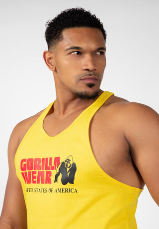 Gorilla Wear Classic Tank Top - Yellow - Urban Gym Wear