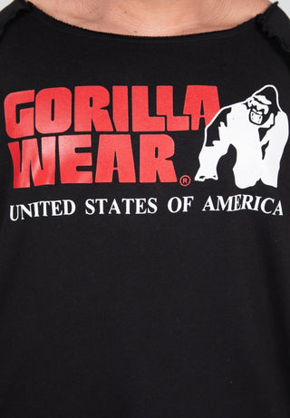 Gorilla Wear Classic Workout Top - Black - Urban Gym Wear