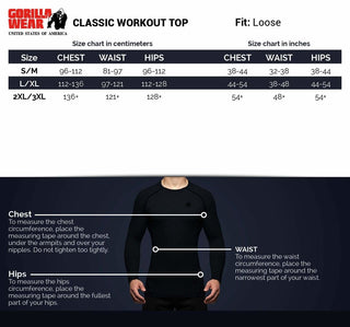 Gorilla Wear Classic Workout Top - Greymelange - Urban Gym Wear