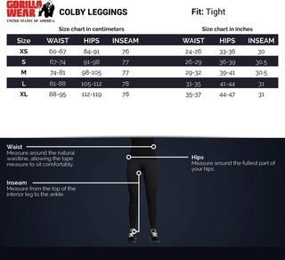 Gorilla Wear Colby Leggings - Black - Urban Gym Wear