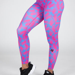 Gorilla Wear Colby Leggings - Blue/Pink - Urban Gym Wear