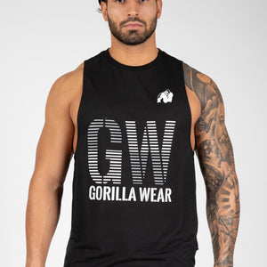 Gorilla Wear Dakota Sleeveless T-Shirt - Black - Urban Gym Wear