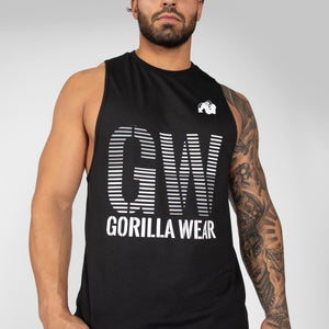 Gorilla Wear Dakota Sleeveless T-Shirt - Black - Urban Gym Wear