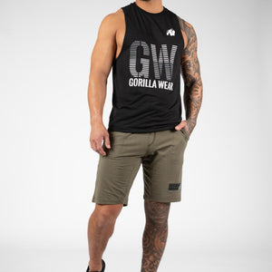 Gorilla Wear Dakota Sleeveless T-Shirt - Black - Urban Gym Wear