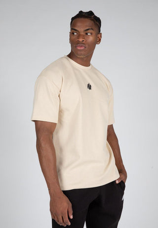 Gorilla Wear Dayton T-Shirt - Beige - Urban Gym Wear