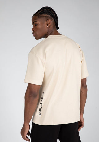 Gorilla Wear Dayton T-Shirt - Beige - Urban Gym Wear