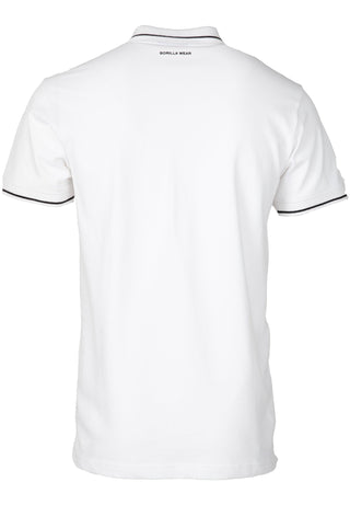 Gorilla Wear Delano Polo - White/Black - Urban Gym Wear