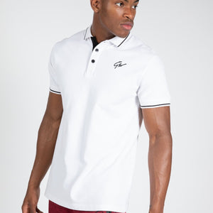 Gorilla Wear Delano Polo - White/Black - Urban Gym Wear