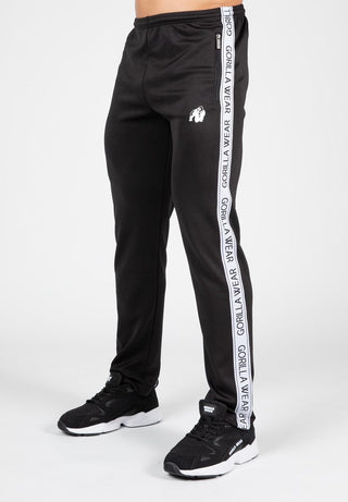 Gorilla Wear Delaware Track Pants - Black - Urban Gym Wear