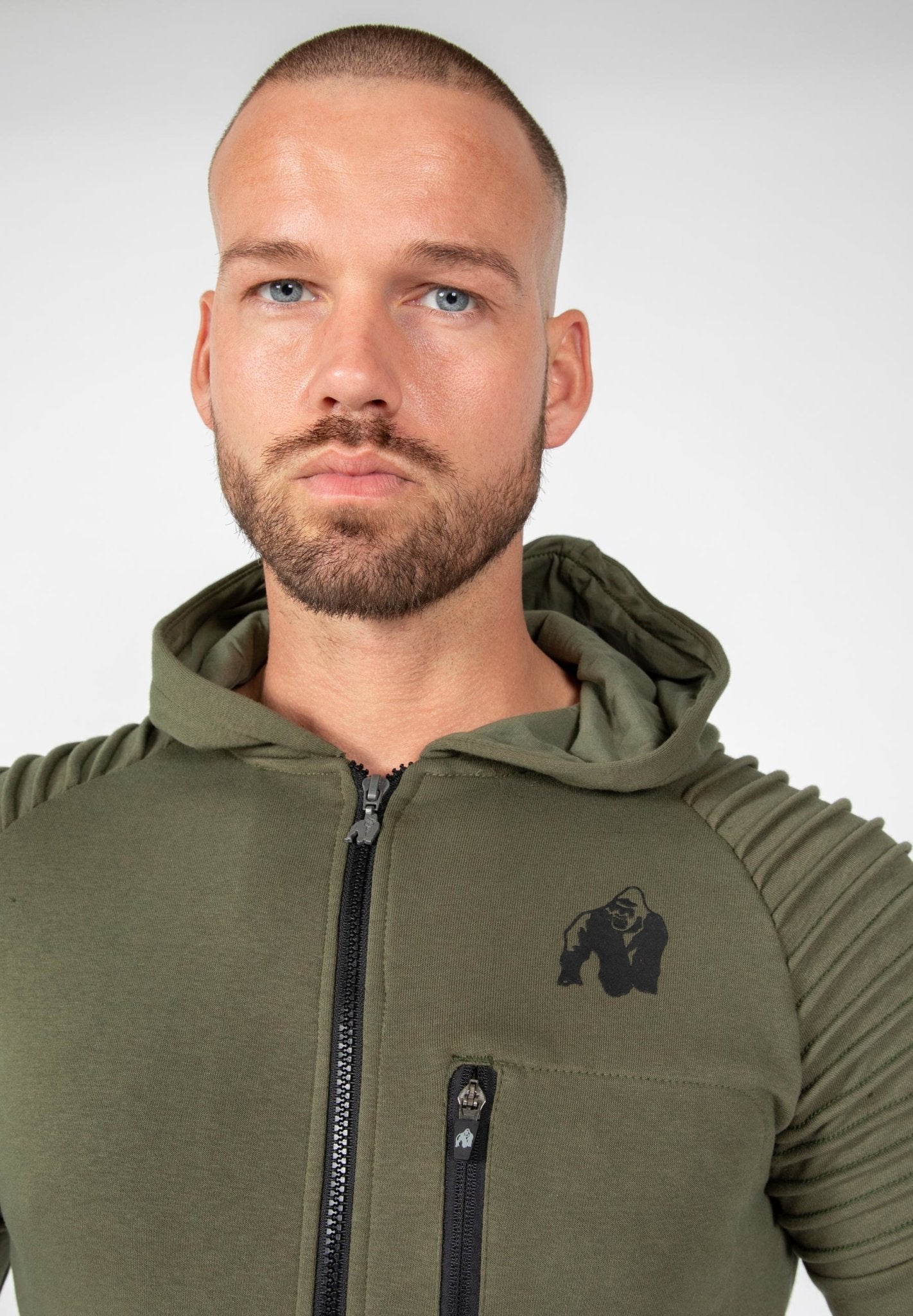 Gorilla Wear Delta Hoodie - Army Green - Urban Gym Wear