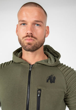 Gorilla Wear Delta Hoodie - Army Green - Urban Gym Wear