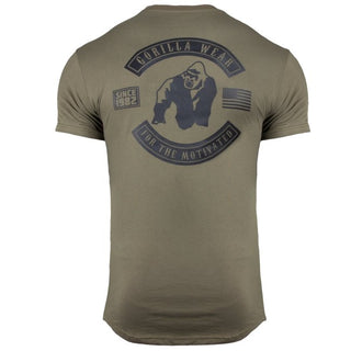 Gorilla Wear Detroit T-Shirt - Army Green - Urban Gym Wear