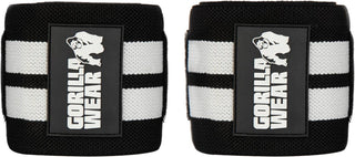 Gorilla Wear Elbow Wraps - Black/White - Urban Gym Wear