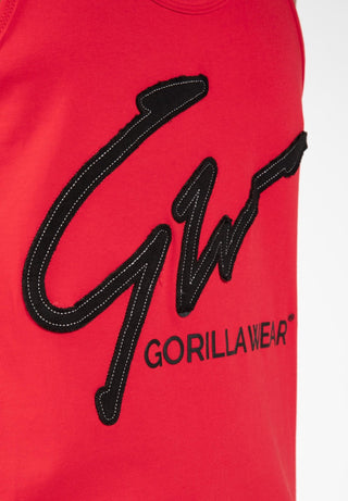 Gorilla Wear Evansville Tank Top - Red - Urban Gym Wear
