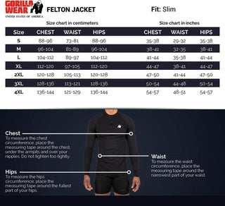 Gorilla Wear Felton Jacket - Black - Urban Gym Wear