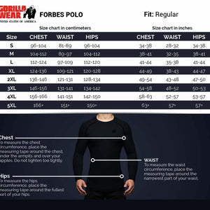 Gorilla Wear Forbes Polo - Grey - Urban Gym Wear