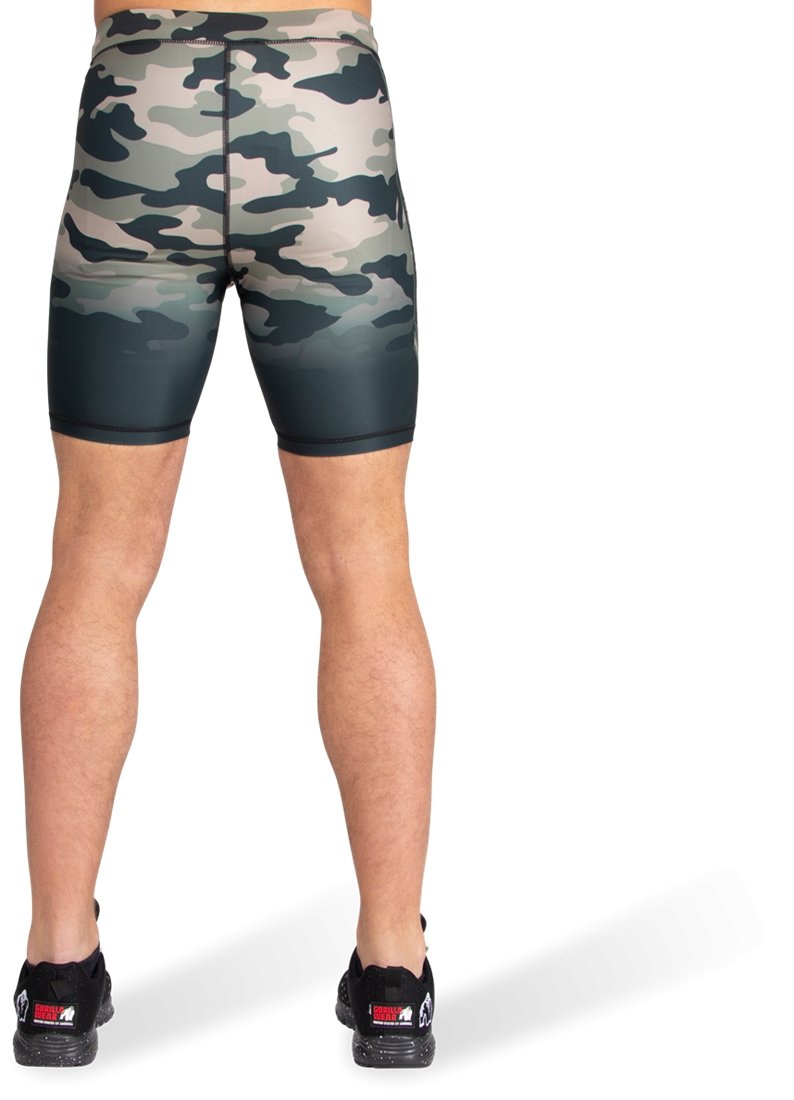 Gorilla Wear Franklin Shorts - Army Green Camo - Urban Gym Wear