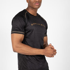 Gorilla Wear Fremont T-Shirt - Black/Gold - Urban Gym Wear