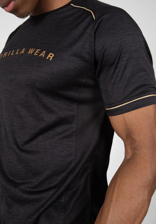 Gorilla Wear Fremont T-Shirt - Black/Gold - Urban Gym Wear