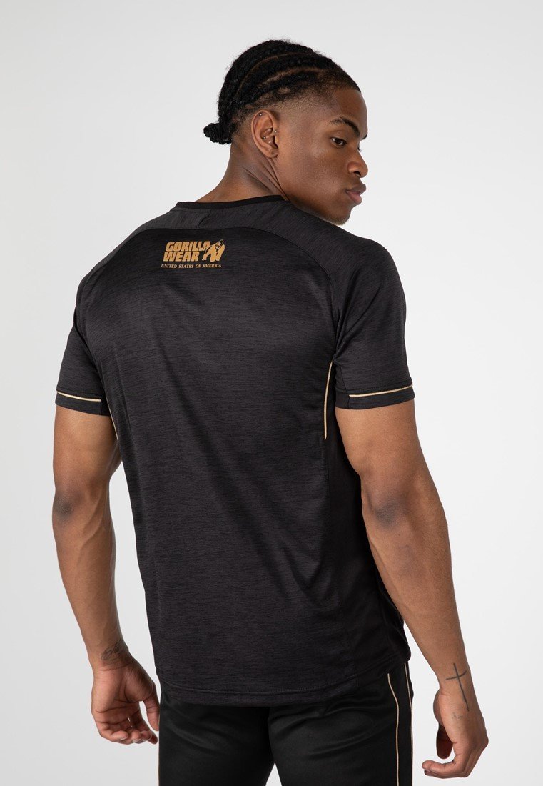 Black and gold 2024 under armour shirt