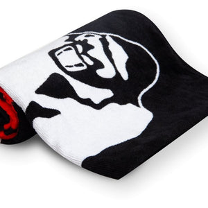 Gorilla Wear Functional Gym Towel - Black-Red - Urban Gym Wear