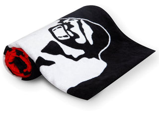 Gorilla Wear Functional Gym Towel - Black-Red - Urban Gym Wear
