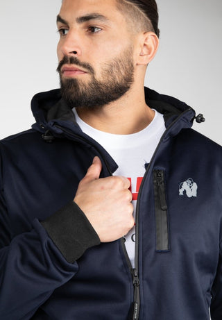 Gorilla Wear Glendale Softshell Jacket - Navy - Urban Gym Wear