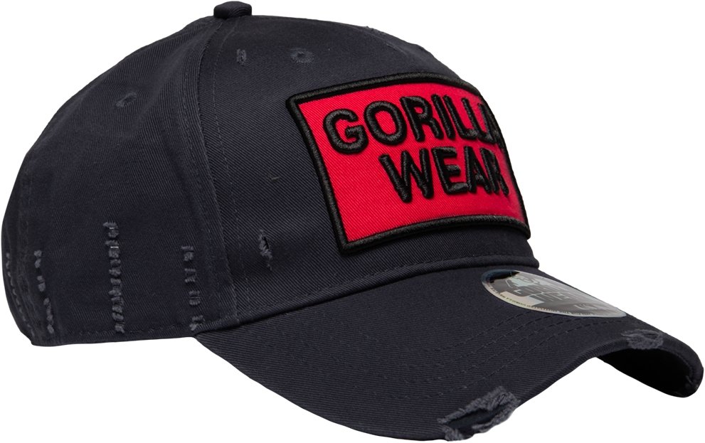 Gorilla Wear Harrison Cap - Black-Red - Urban Gym Wear
