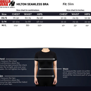 Gorilla Wear Hilton Seamless Sports Bra - Black - Urban Gym Wear