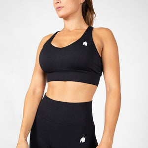 Gorilla Wear Quincy Seamless Sports Bra - Black – Urban Gym Wear