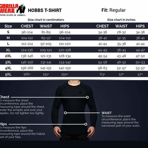 Gorilla Wear Hobbs T-Shirt - Black - Urban Gym Wear