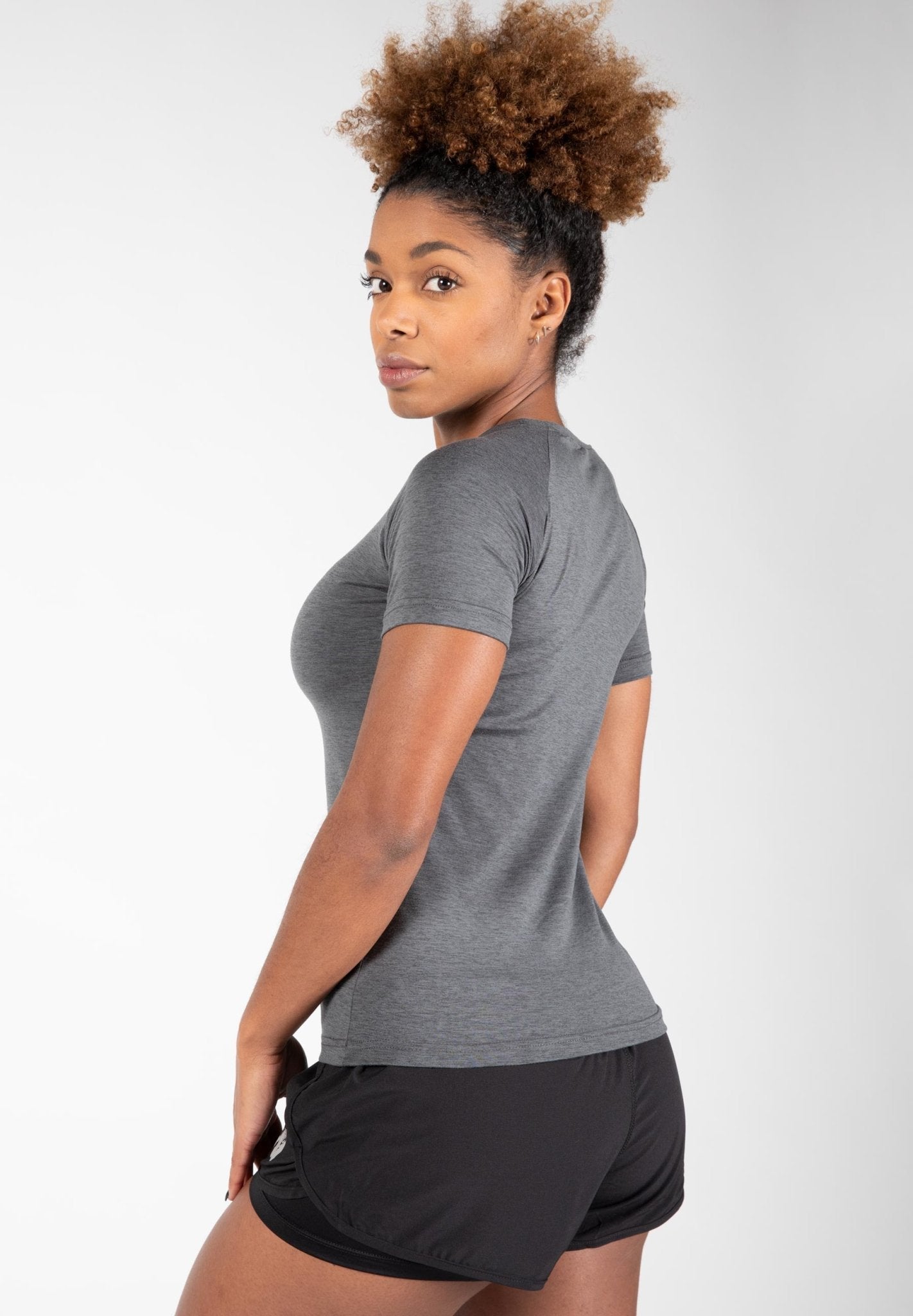 Gorilla Wear Holly T-Shirt - Grey - Urban Gym Wear