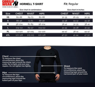 Gorilla Wear Hornell T-Shirt - Black/Grey - Urban Gym Wear