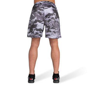 Gorilla Wear Kansas Shorts - Black-Grey Camo - Urban Gym Wear